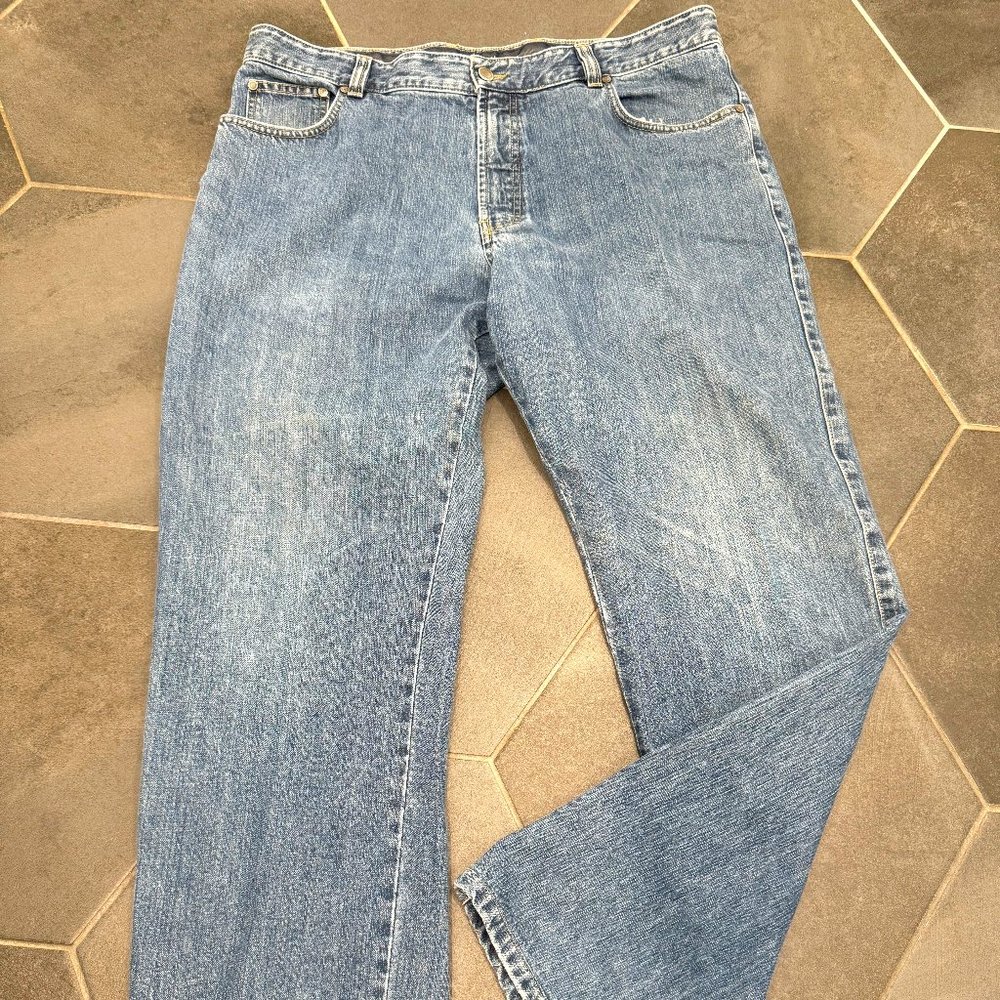 Ermenegildo Zegna Denim Jeans Mens 40/32 Wash Straight Leg Pants Italy
